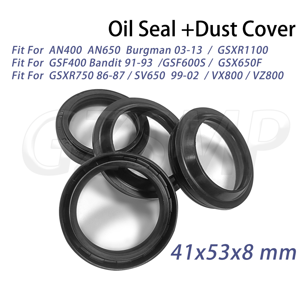 Fork Oil Seal - 41x53x8 Сальник передней вилки мотоцикла, пылезащитный