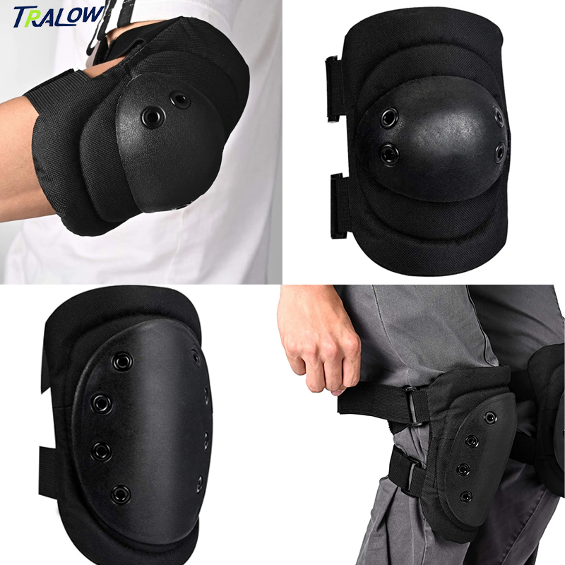 Mountain Biking Knee And Elbow Pads - Набор защитных накладок TRALOW 4-в-1 для