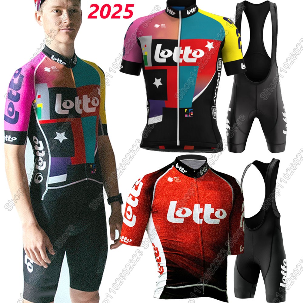 Mountain Biking Pants For Men - Комплект велосипедного трикотажа Lotto Team 2025,